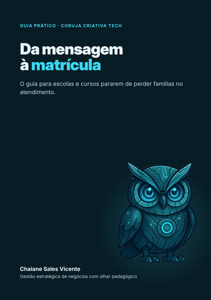 Capa do ebook Da mensagem à matrícula